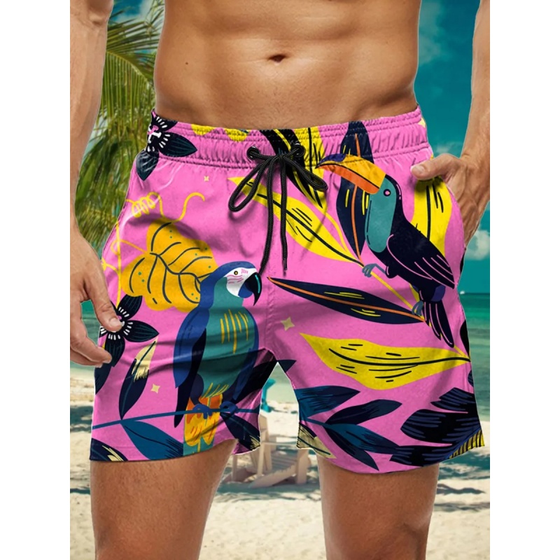 Pineapple Parrot Graphic Swim  - Trunks Board Surf review and price